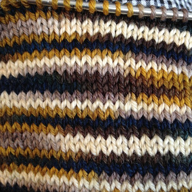 Downton Abbey KAL swatch
