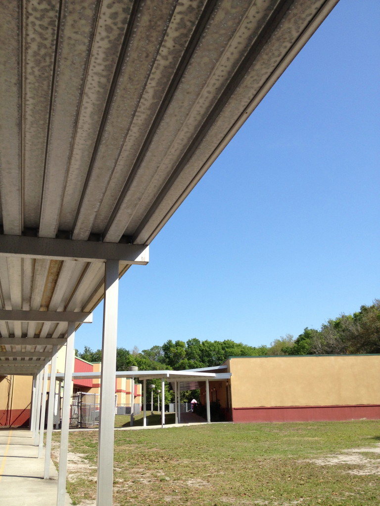 My new school - teaching on a beautiful day!