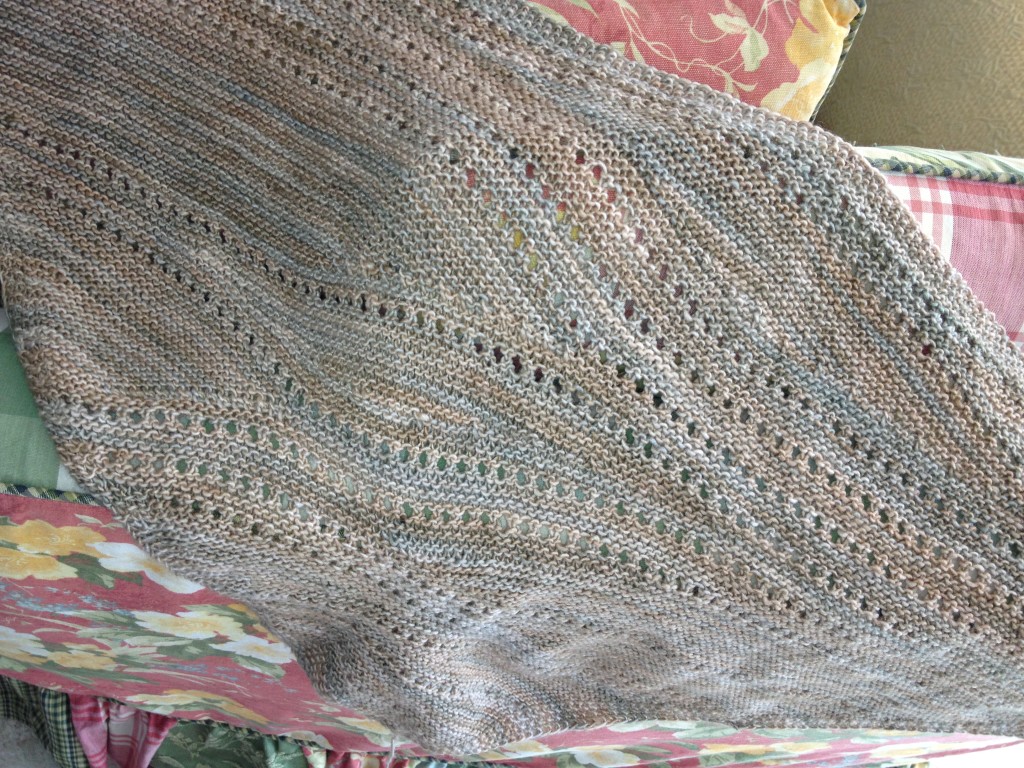 There! It's finished ... well, off the needles