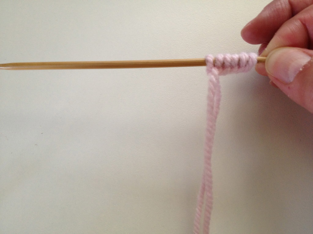 Slide stitches from cast on position at the left of the needle to the right side