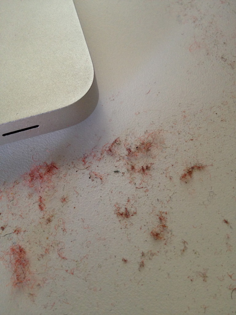 Wool dust ... ahhhhh - choo!