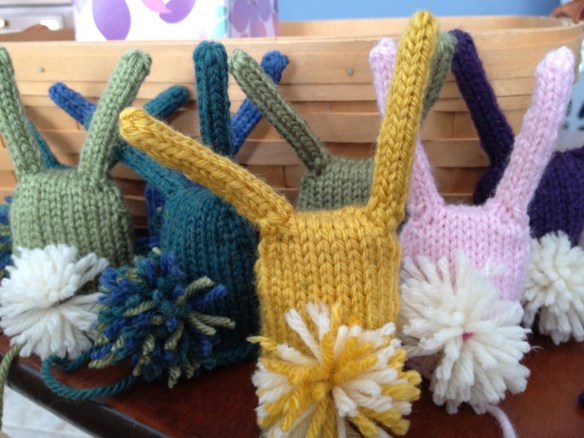 Pompom Tails on the Nugget Butts