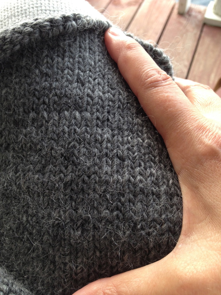 Dark Grey Purse Fabric ... getting there!