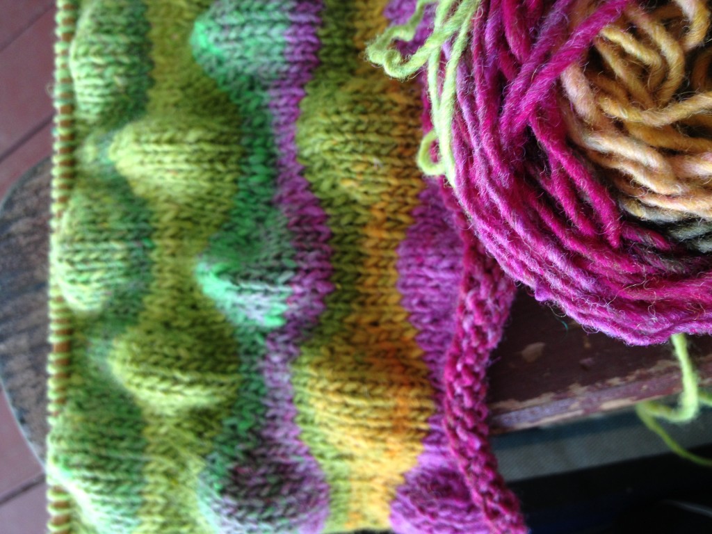 Lizard Ridge Afghan ... one square with love from the Queen Bee