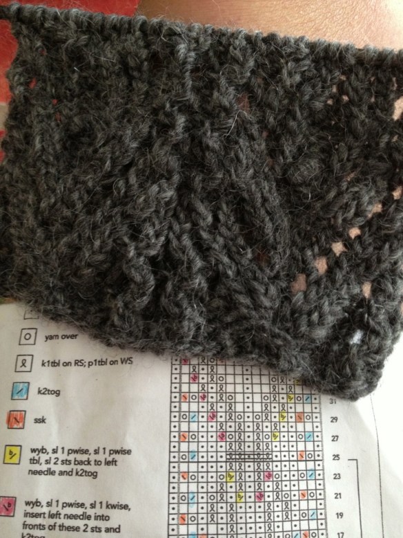 The lace end ... 2nd or 3rd attempt!