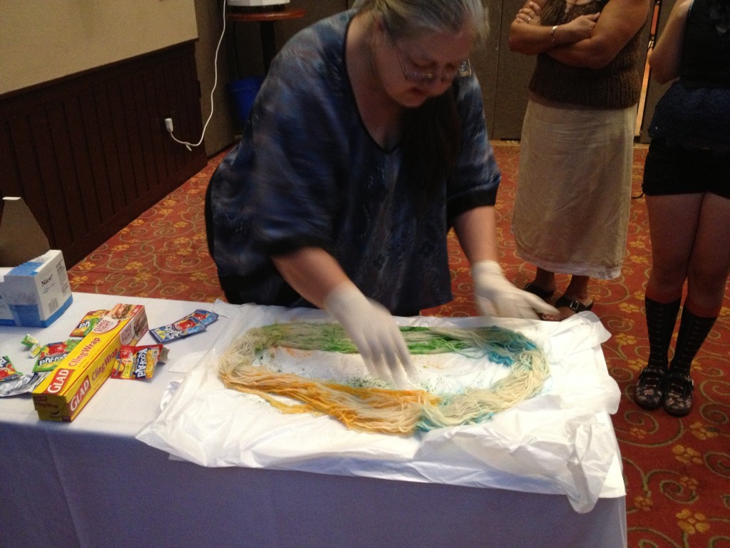 Dying Yarn with Cool Aid