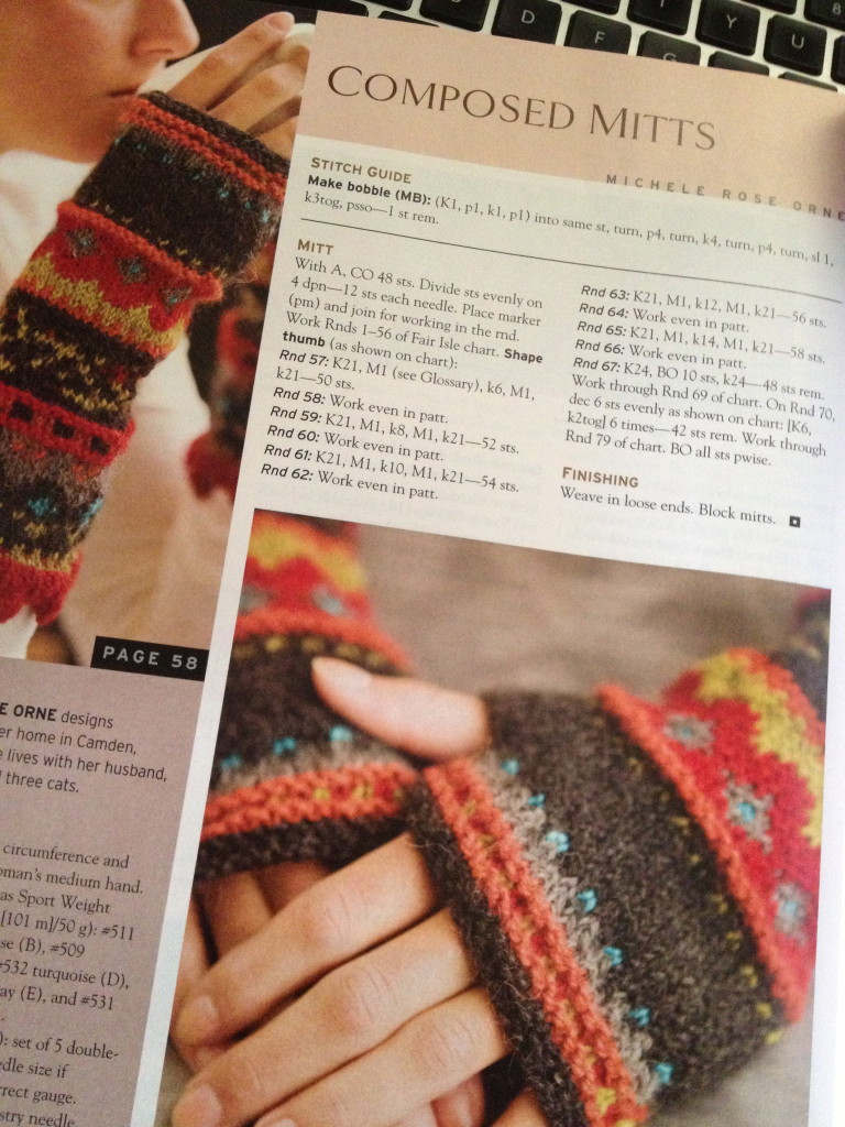 Fingerless Mitts  - colorwork is my nemesis?