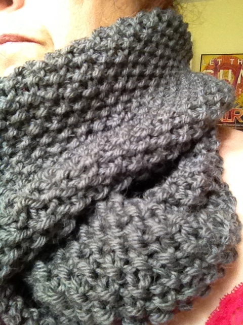 Gaptastic Cowl in Knit Picks Cadena, Kestrel