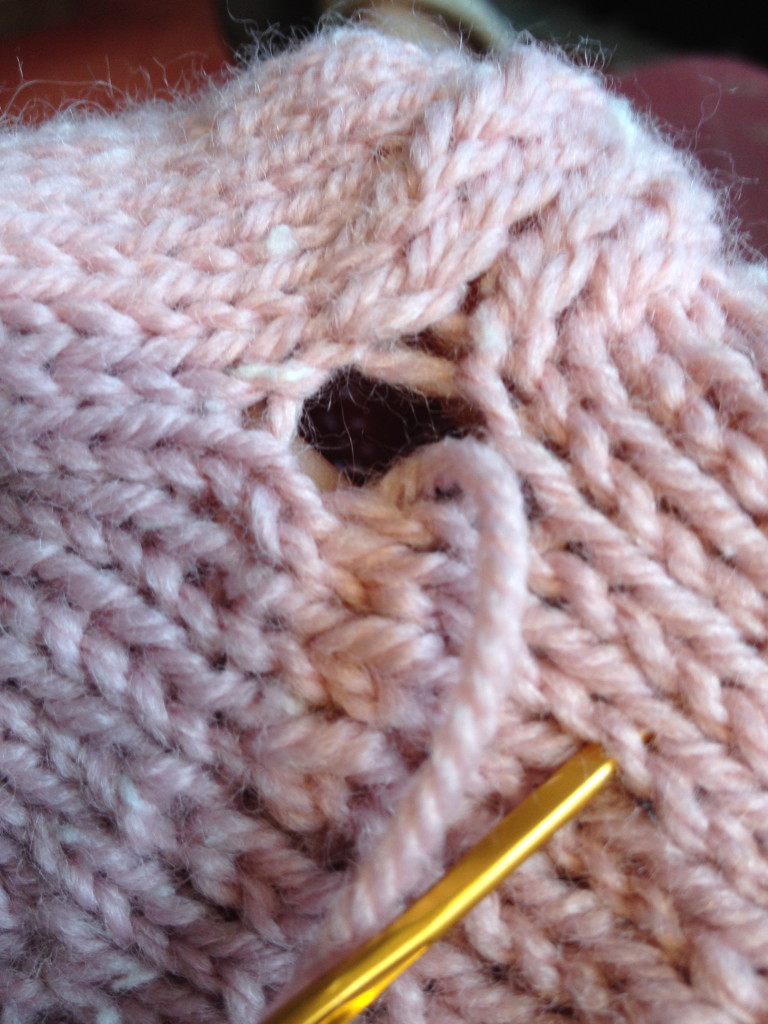 Underarm "holes" are easily tightened up!