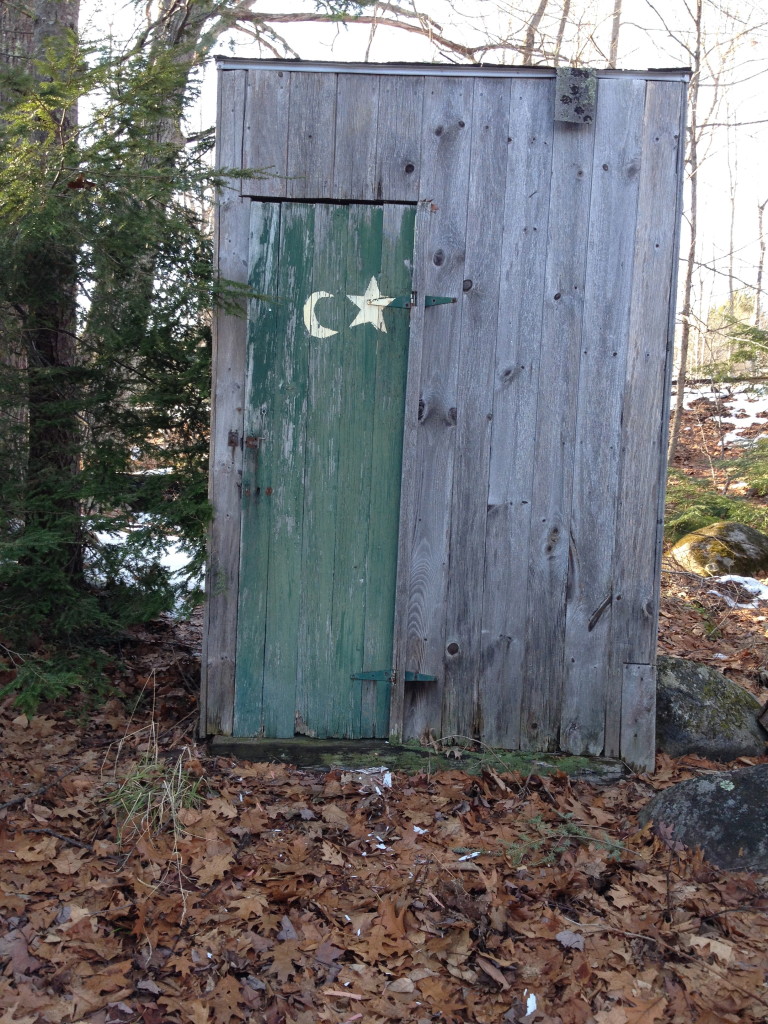 The dreaded outhouse … or "chick sales"