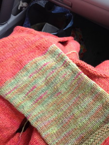 Driftwood Sweater … the green's a sleeve