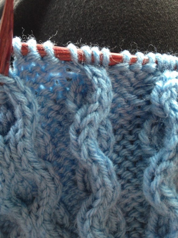 Simpler still, a 4-stitch cable